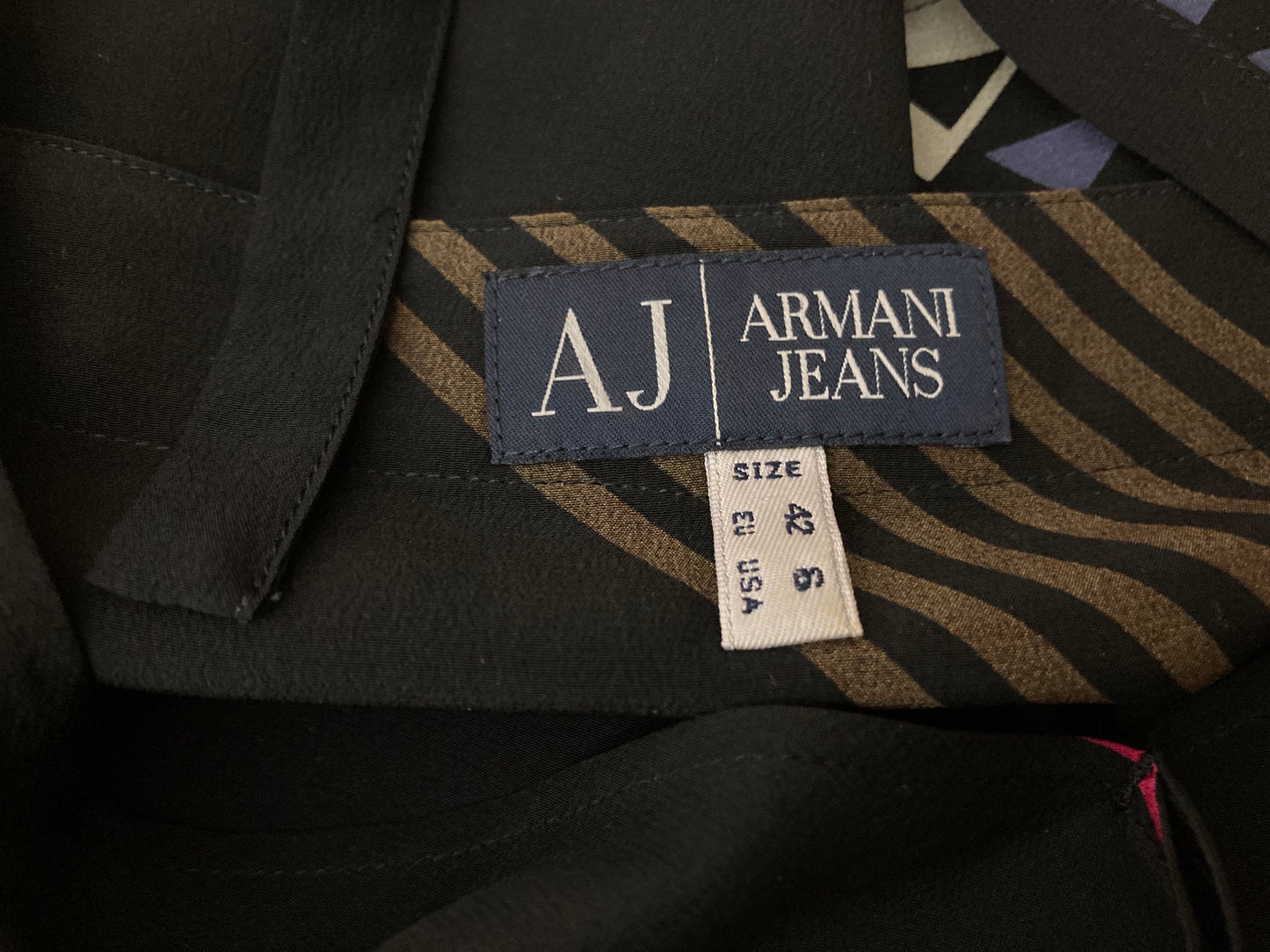 Armani Pure Silk Dress Made in Italy