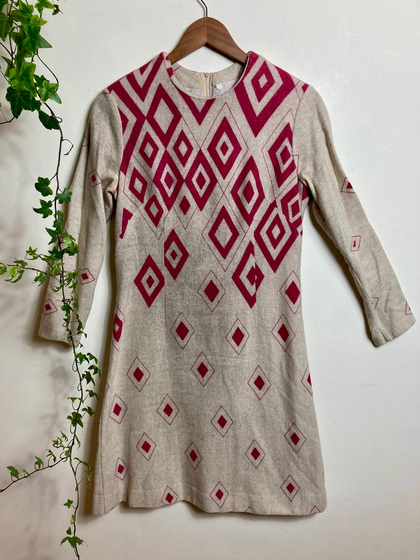 70s Dress Geometric Pattern