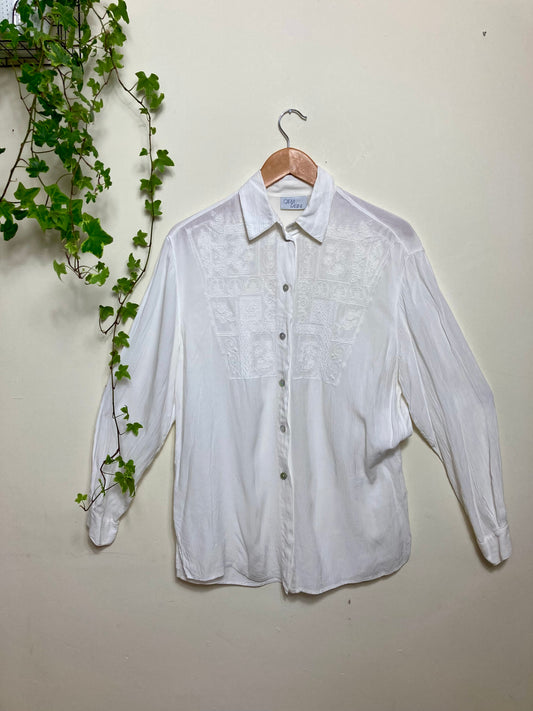 80s Viscose Romantic Shirt