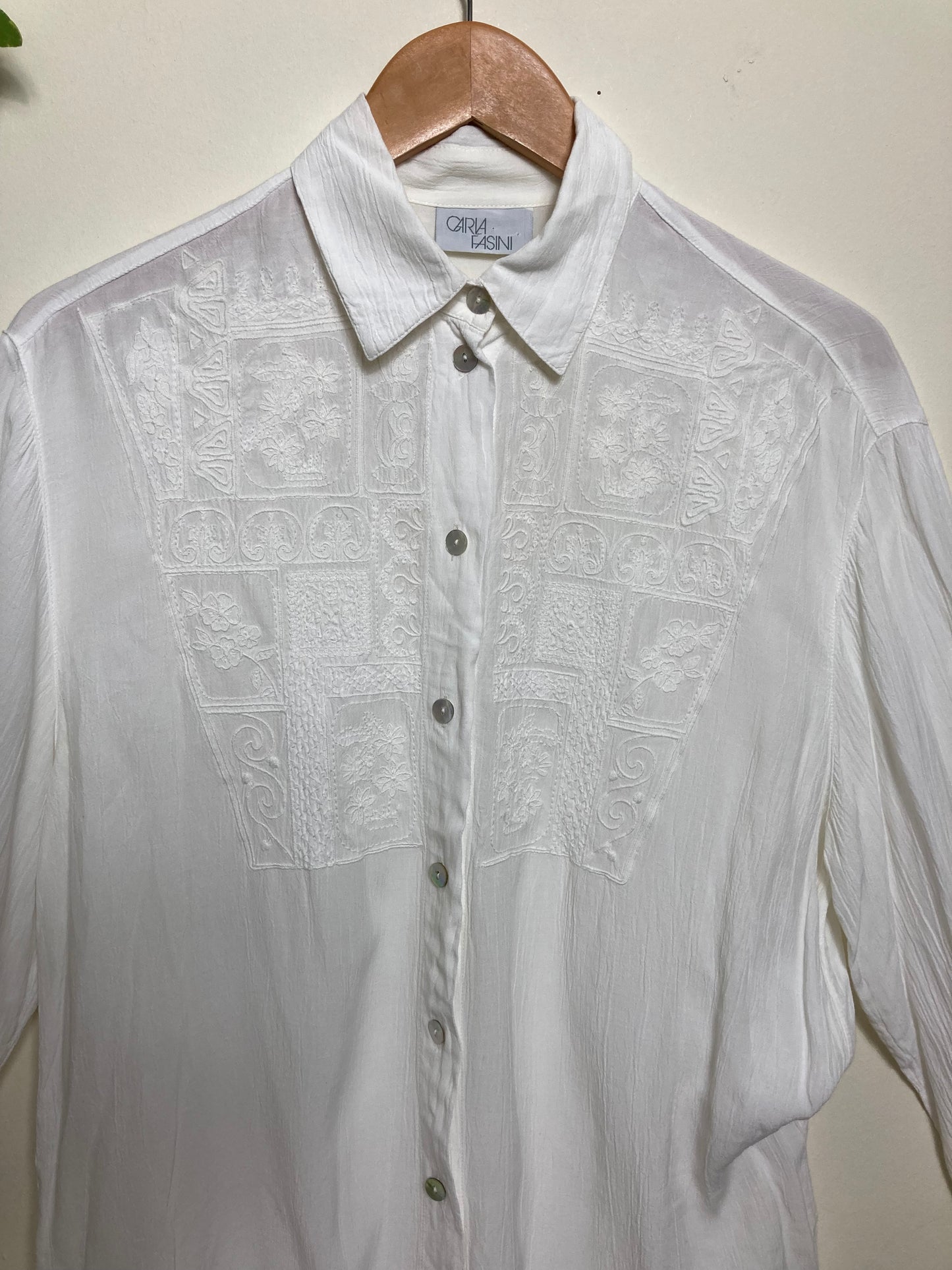 80s Viscose Romantic Shirt