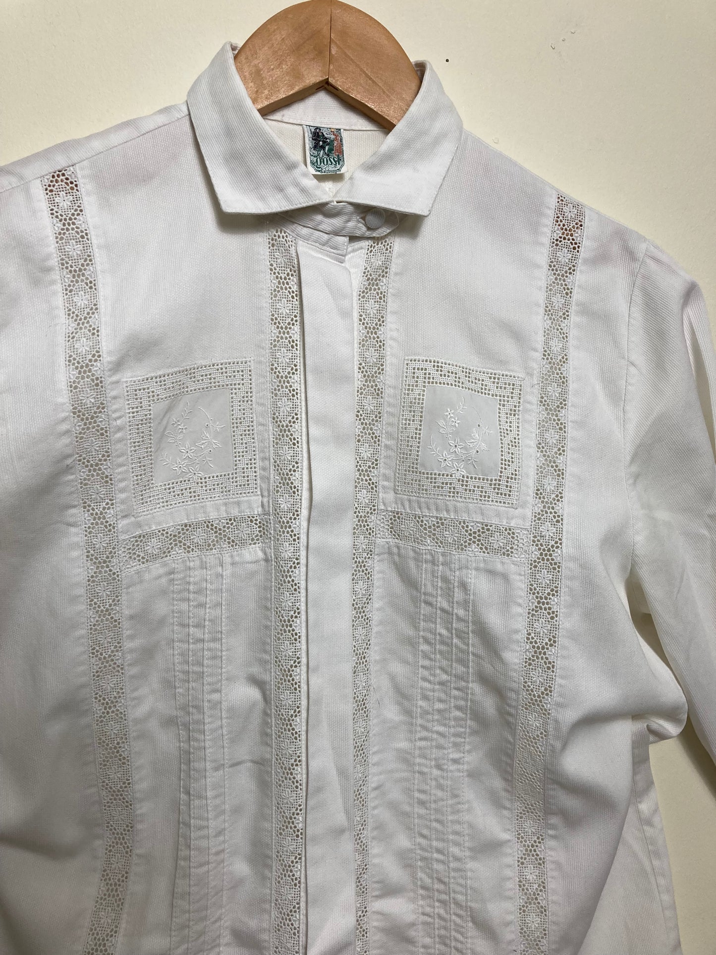 80s Cotton Romantic Shirt