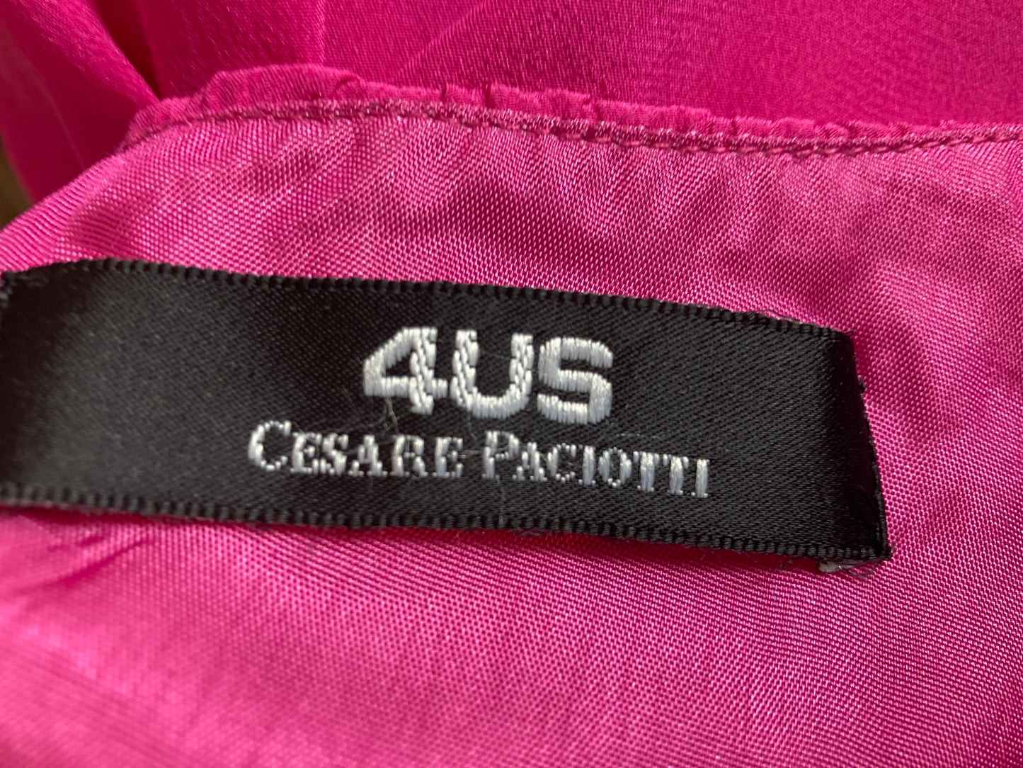 Cesare Paciotti Pink Silk Dress