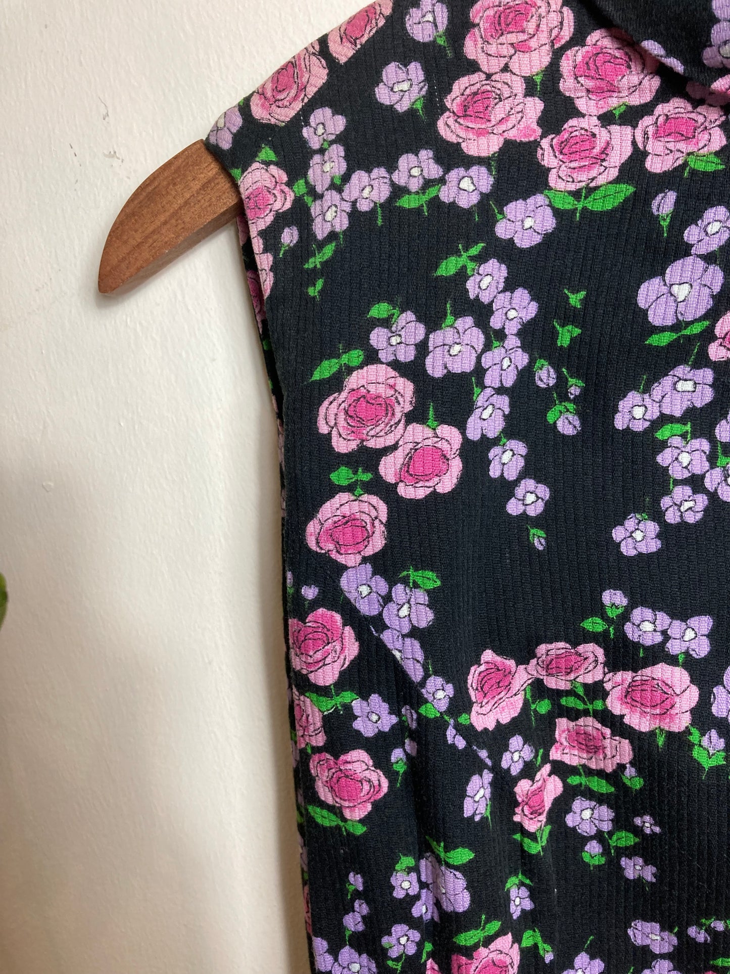 50s Cotton Flowers Dress