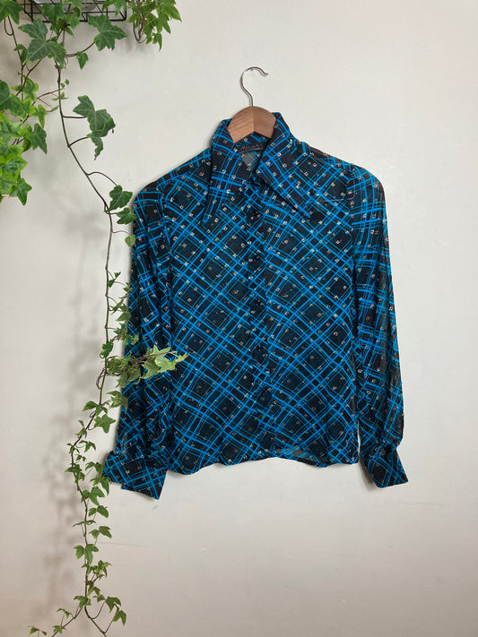 Mizar 70s blue shirt