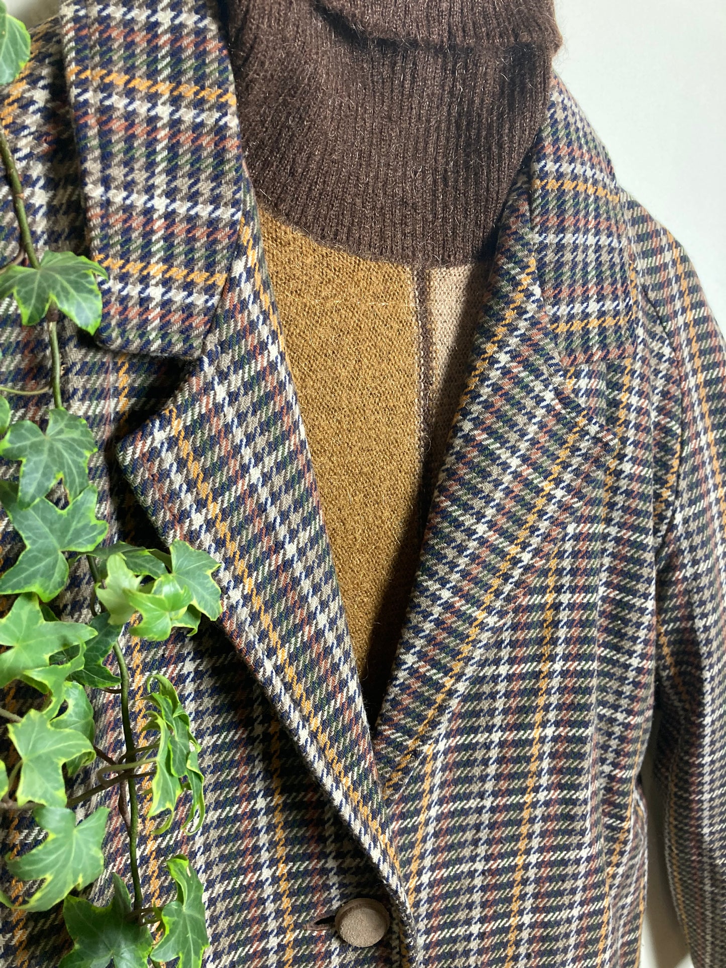 80s Wool Tartan Jacket Made in Italy