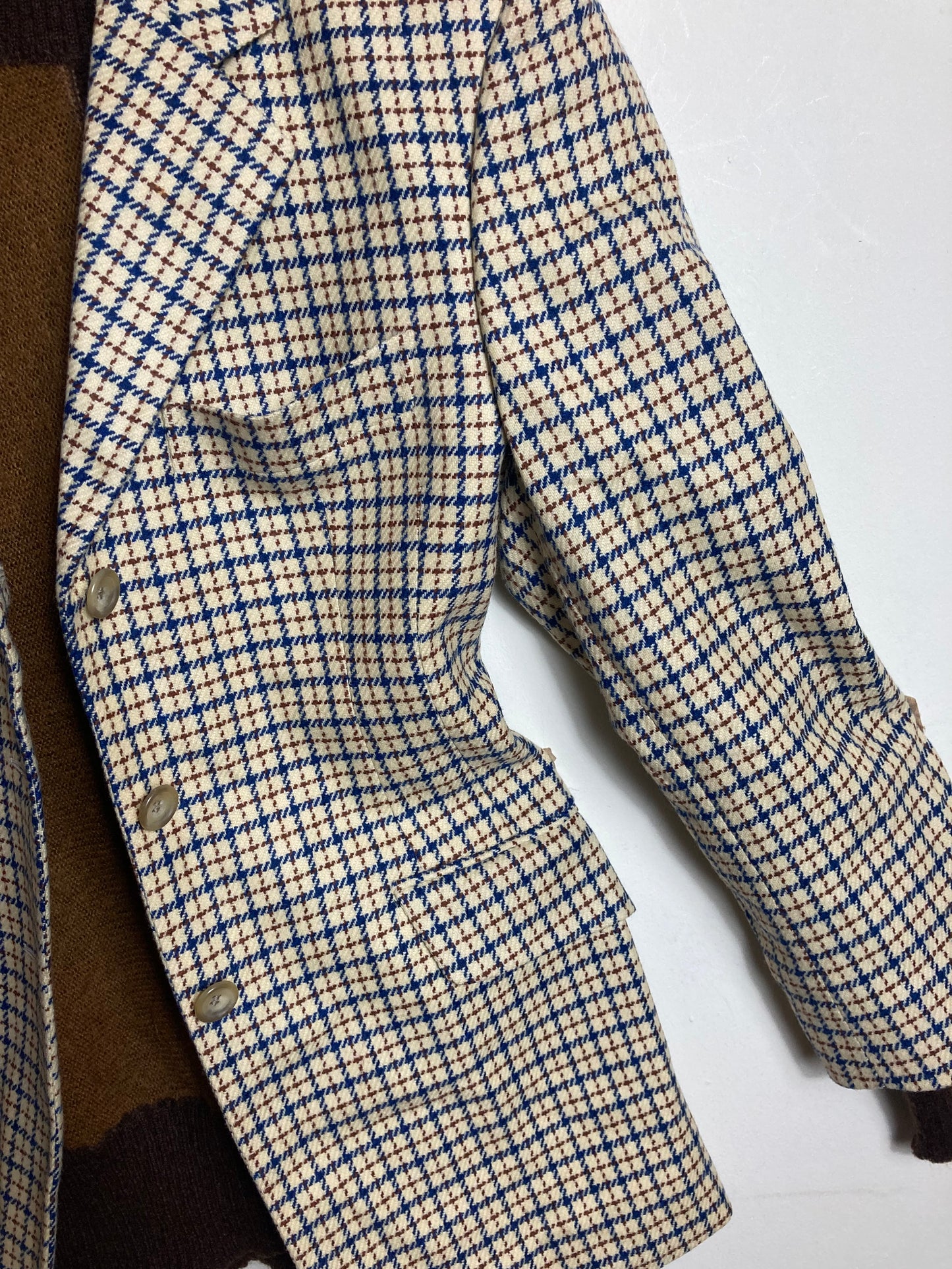 90s Cashmere & Wool Tartan Jacket Made in Italy