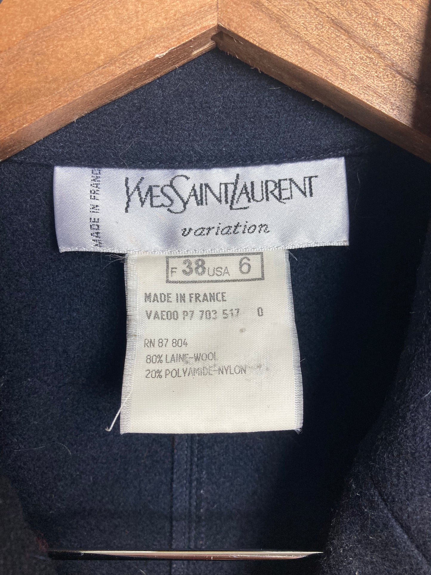 Yves Saint Laurent Vintage Wool Jacket