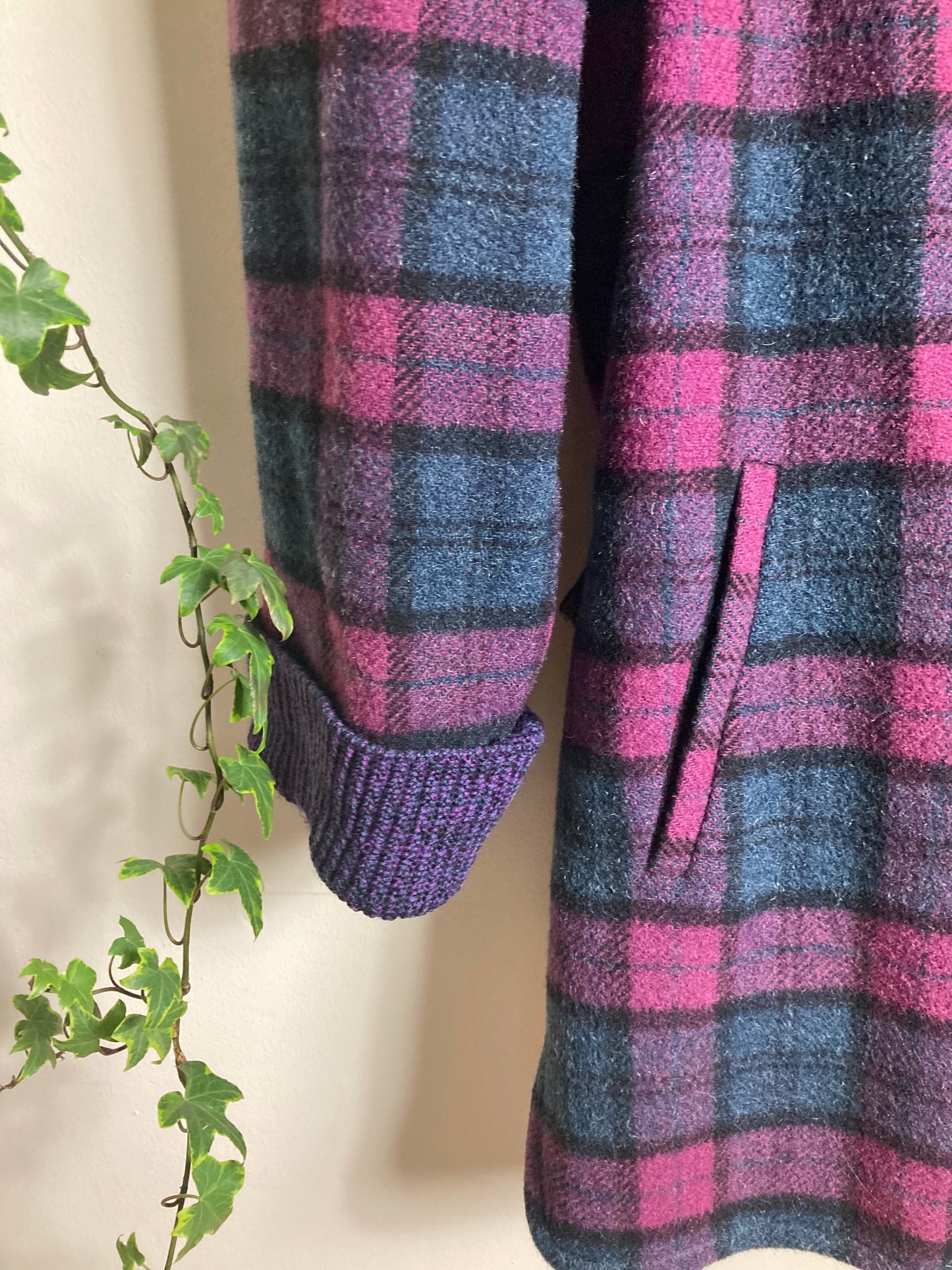 Wool Tartan Made in Italy Coat