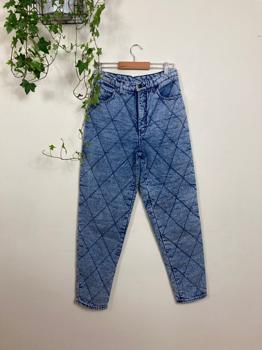 90s Mom Quilted Jeans