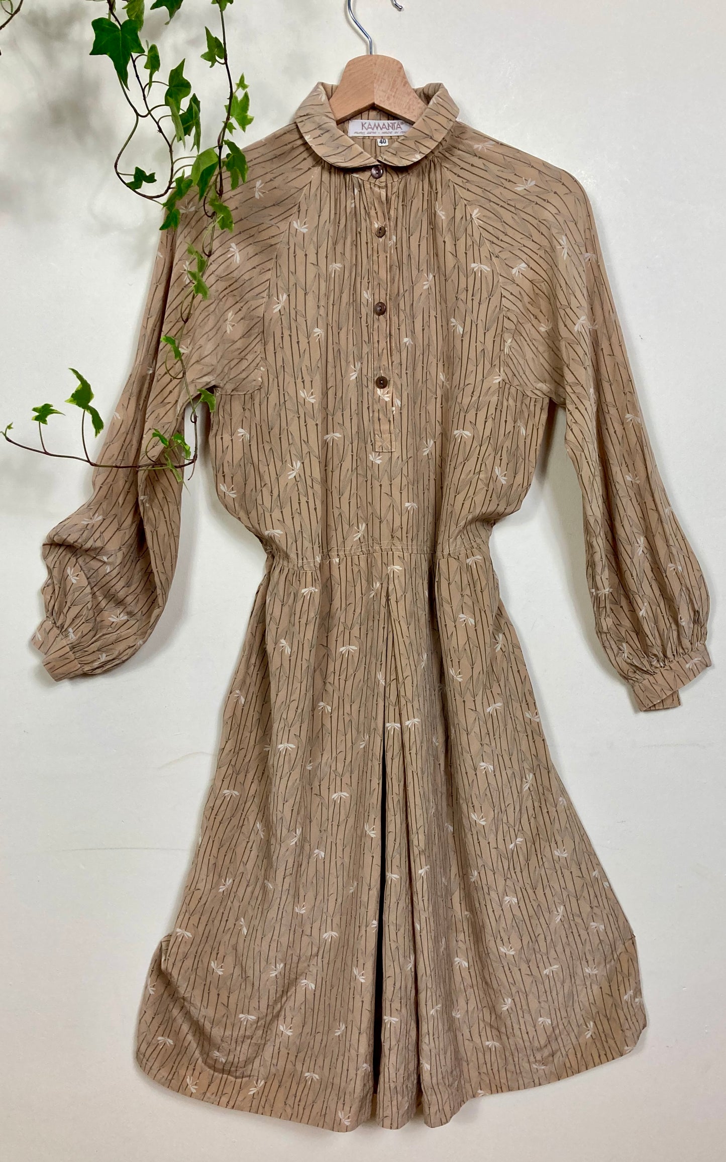 70s style midi dresses Mid Century Modern Psychedelic Retro Long Sleeve Midi Dress, Groovy 70 Kate McEnroe New York