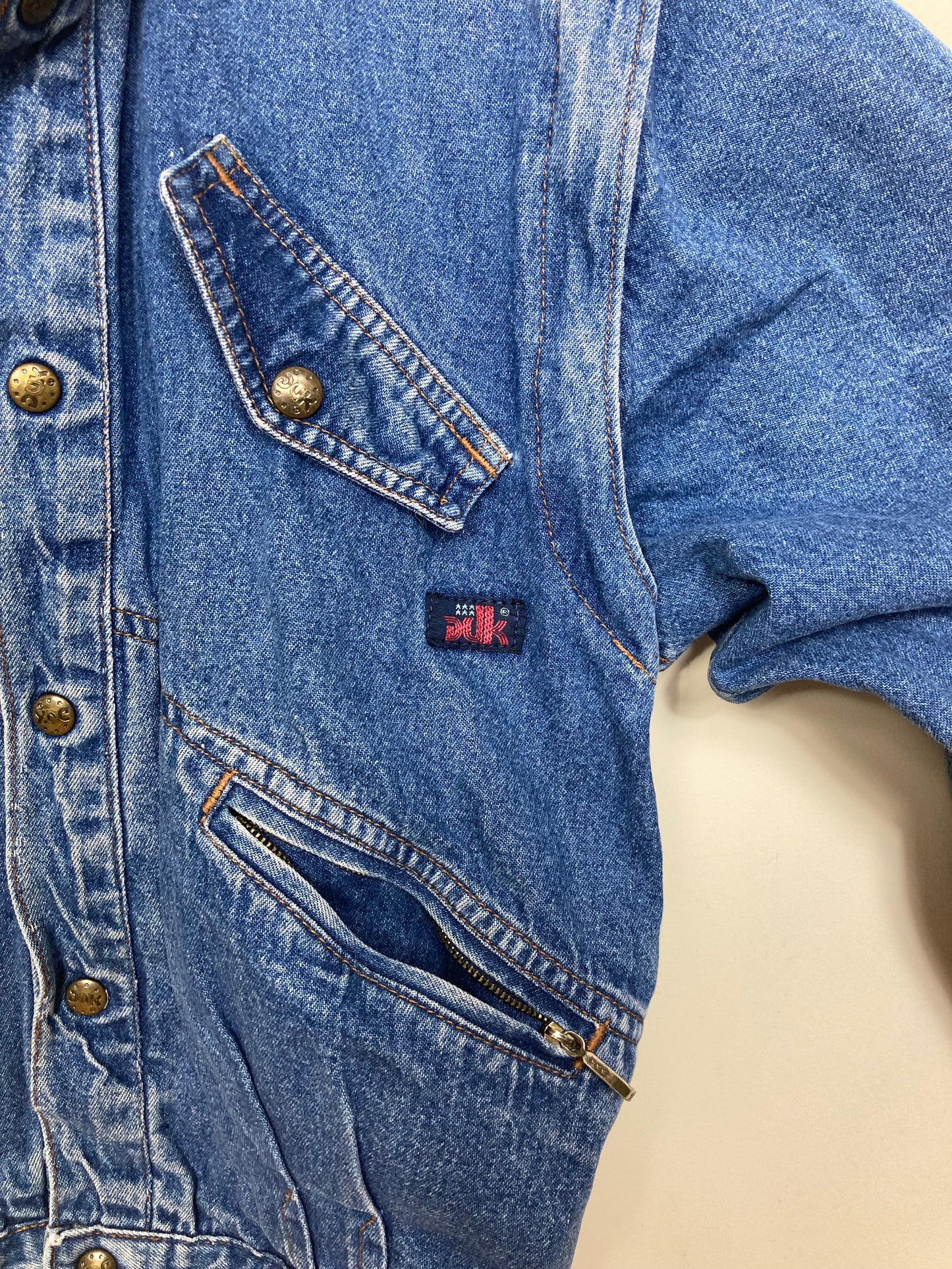 80s Denim Jacket/Vest Made in Italy