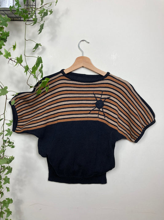 Handmade Cotton Jumper with Short Sleeves