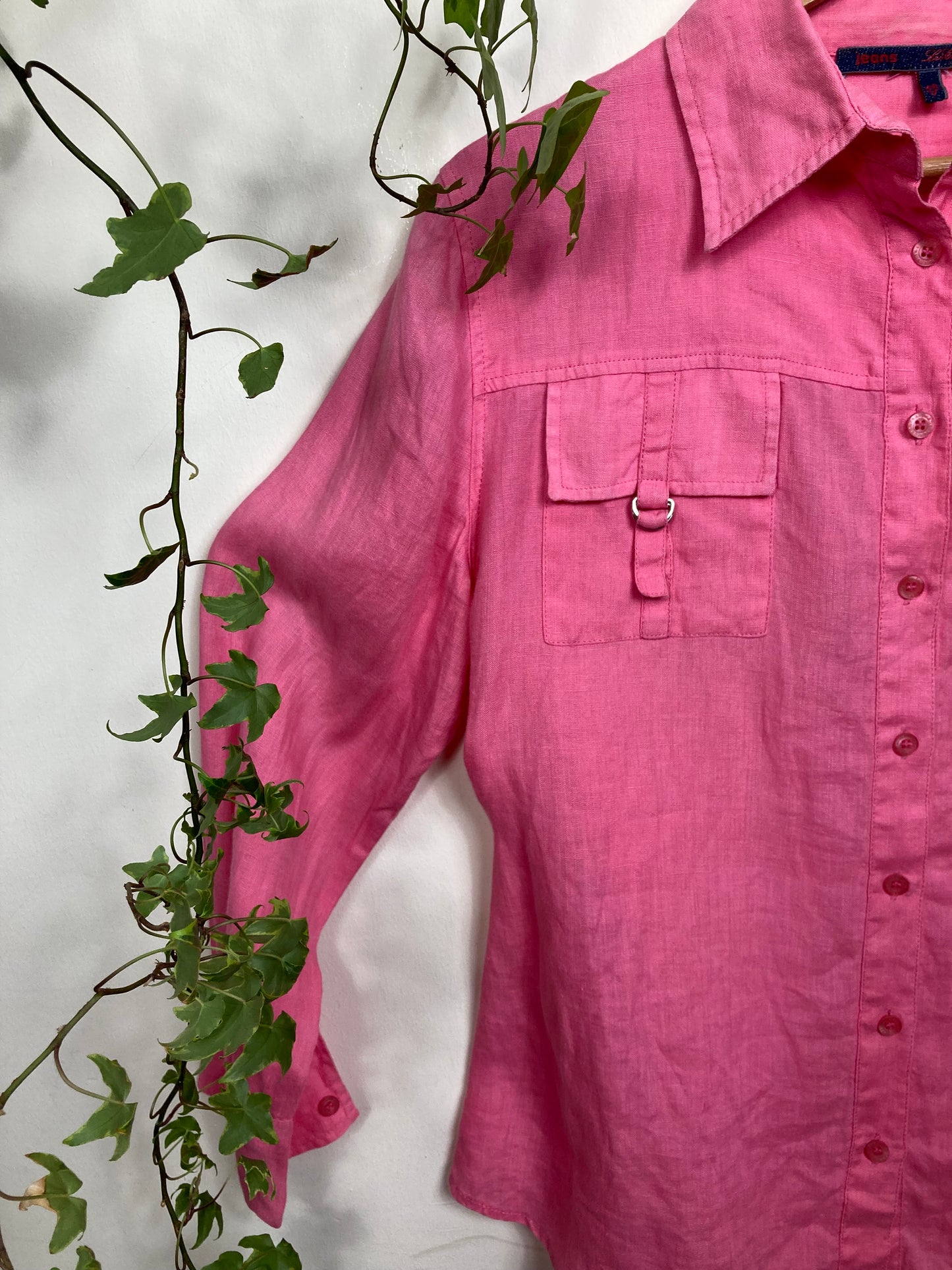 Les Copains Linen Pink Shirt