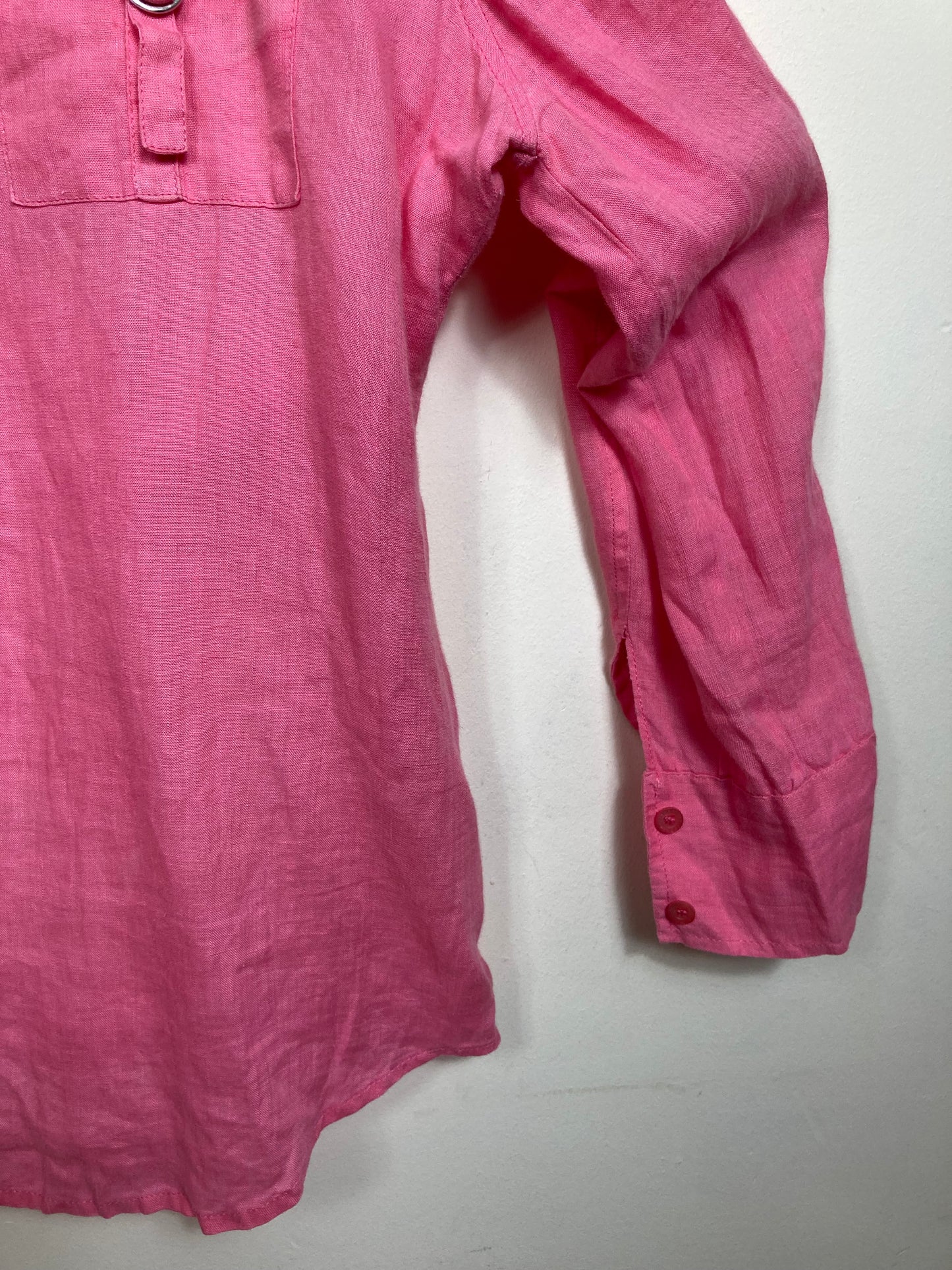 Les Copains Linen Pink Shirt